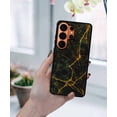 thumbnail image 5 of WIRESTER Shockproof Soft Rubber Cover Case for Samsung Galaxy S26 Ultra 6.9" 2026, Black Marble Gold Veins, 5 of 5