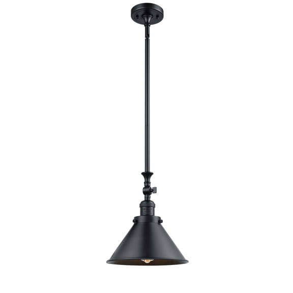 Innovations 206-BK-M10-BK-LED Transitional One Light Mini Pendant from Franklin Restoration collection in Black finish,