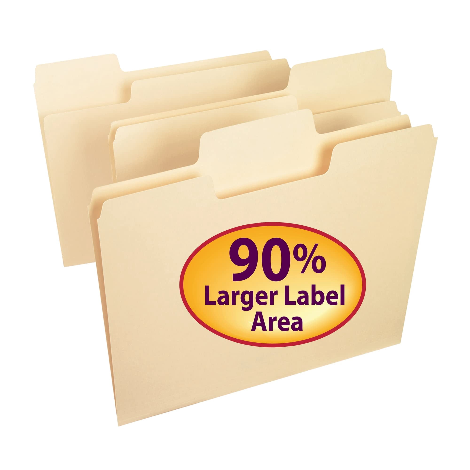 Smead Blank Card Guide Plain 3"H x 5"W Manila 100 per Box (55030)