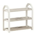 thumbnail image 2 of Shoe Rack 3-Tier White Storage Organizer 18x15x7 Inch for Campus Dorm Room Entryway Apartment Space Saving, 2 of 6