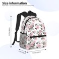 thumbnail image 3 of Daiia Rose Flowers School Backpack for Men Women, Unisex Large Waterproof Bookbag Schoolbag Casual Daypack for High School/College/Teens/Travel/Work Black, 3 of 8