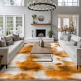 thumbnail image 4 of Area Rug for Living Room, Orange Grey Non-Slip Indoor Large Carpet for Bedroom/Dining Room, Vintage Minimalist Abstract Gradient Art Washable Low-Profile Rectangle Floor Runner Rugs - 5 x 8 Ft, 4 of 7