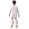 thumbnail image 4 of FORMRS Boys Pajama Pants with Pockets Size 13-14Y Kids Lounge Sleep Bottoms, White Starfish, 4 of 8