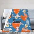 thumbnail image 2 of Cute Cat Flannel Fleece Blanket Throw Blankets Cozy Plush Lightweight Cat Lover Blanket for Bedroom Living Rooms Bed Sofa Couch 40"x50"(06), 2 of 6
