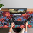 thumbnail image 4 of Long Mouse Pads for Desk,Pioneer Flower Floral Print Pattern Desk Mats on Top Of Desks, Desk Mouse Pad Extra Large with 3mm Non-Slip Base and Stitched Edge for Gaming,Office,Work,Home 47.3"x23.6", 4 of 6