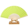 thumbnail image 2 of Clearance Paper Fans set under $5,Pattern Folding Dance Wedding Party Folding Hand Held Solid Color Fan, 2 of 2