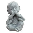 thumbnail image 1 of Estatua de Buda Decoración bebé Monje Estatuto Decoración del hogar Mini Escultura Monje Adornos de estatuil Regalo decir Baoblaze Estatua de Buda monje, 1 of 7