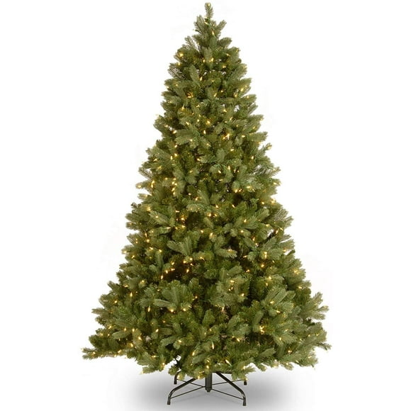 6.5 Foot "Feel Real" Downswept Douglas Fir Tree with 650 Clear Lights, Hinged (PEDD1-312-65)