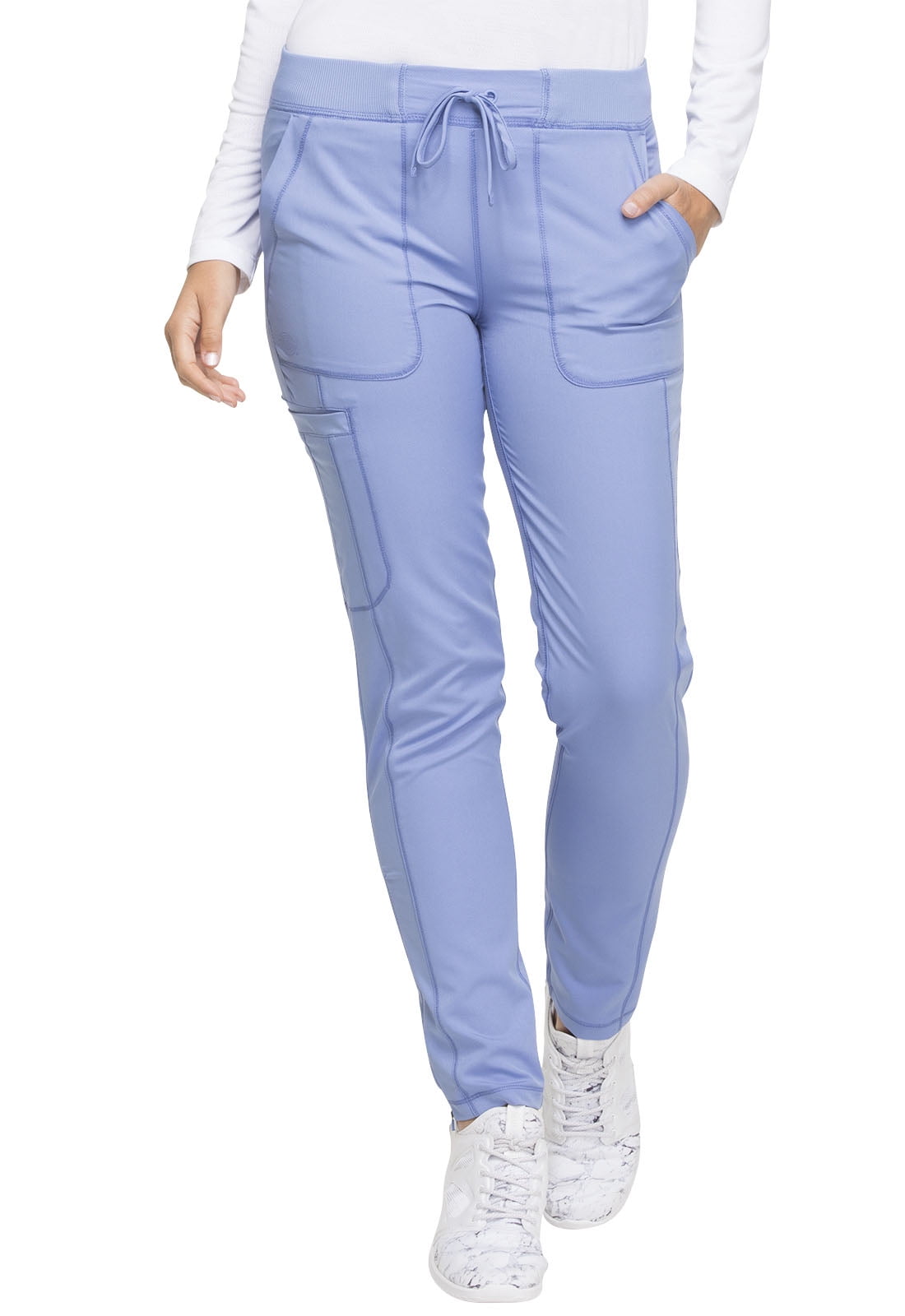 Dickies Dynamix Women Scrubs Pant, Natural Rise Skinny Drawstring, Plus