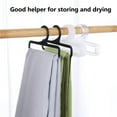 thumbnail image 2 of opvise 10 Pcs Towel Racks Dry Clothing Strong Load-bearing Balanced Transparent Towel Storage Fall Resistant Pants Trousers Closet Hanging Racks Beige, 2 of 8