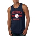 thumbnail image 1 of Wild Bobby City of Arizona Baseball Fantasy Fan Sports Men's Tank Top, Navy, Large, 1 of 6
