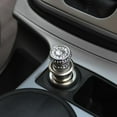 thumbnail image 4 of Walbest Crystal Bling Car Cigarette Lighter 12V, Bling Car Accessories, Rhinestone Auto Interior Accessory, Car Charger Decoration, Glam Car Decor - Silver, 4 of 7
