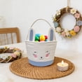 thumbnail image 6 of Linnome Easter Woven Storage Basket with Egg Decor,Portable Organizer for Home Sundries and Holiday Party Supplies, 6 of 6