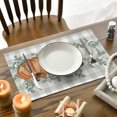 thumbnail image 4 of Dalrosia Pumpkins Eucalyptus Leaves Fall Placemats Set of 4, 12x18 Inch Seasonal Autumn Table Mats for Party Kitchen Dining Decoration, 4 of 4