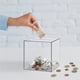 thumbnail image 3 of BRIGHTFUFU Hucha de escritorio pequeña, bote de ahorro acrílico, caja de ahorro transparente, suministro de dinero, 3 of 7