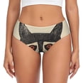 thumbnail image 1 of Fotbe Retro Raccoon Graphic Print Calzones Estampados para Mujer – Ropa Interior de Algodón, Cómoda, Suave y Elástica-3X-Large, 1 of 6