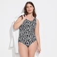 thumbnail image 5 of Lands' End Women's Plus Size DD-Cup Tugless Low Leg One Piece Swimsuit, 5 of 6