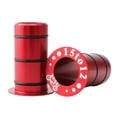 thumbnail image 1 of Bike Front Hub Shaft Conversion Seat Adapter Resizing Bushing 15mm To 12mm - Red, 30mm, 1 of 8