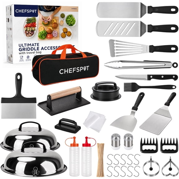 CHEFSPOT 233-Piece Ultimate Griddle Accessories Kit for Blackstone Flat Top Grills with Carry Bag