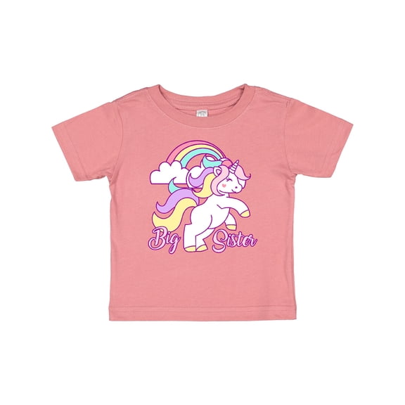 Inktastic Big Sister Unicorn Girls Baby T-Shirt