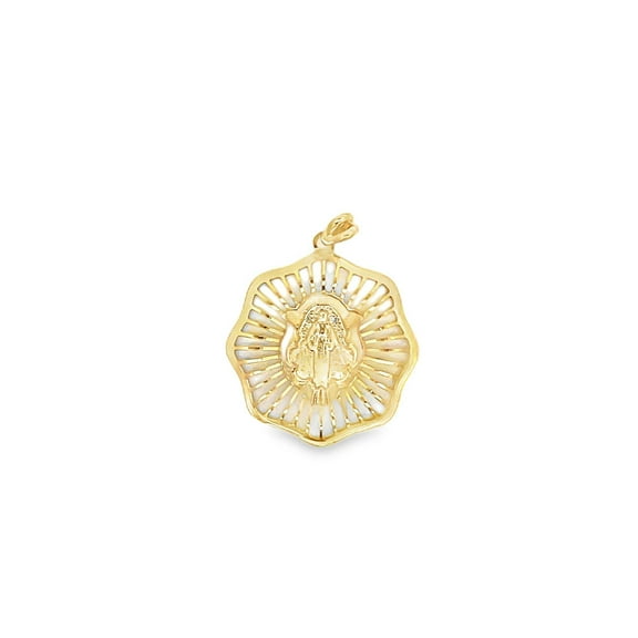 18K Gold Filled Virgin Mary Pendant