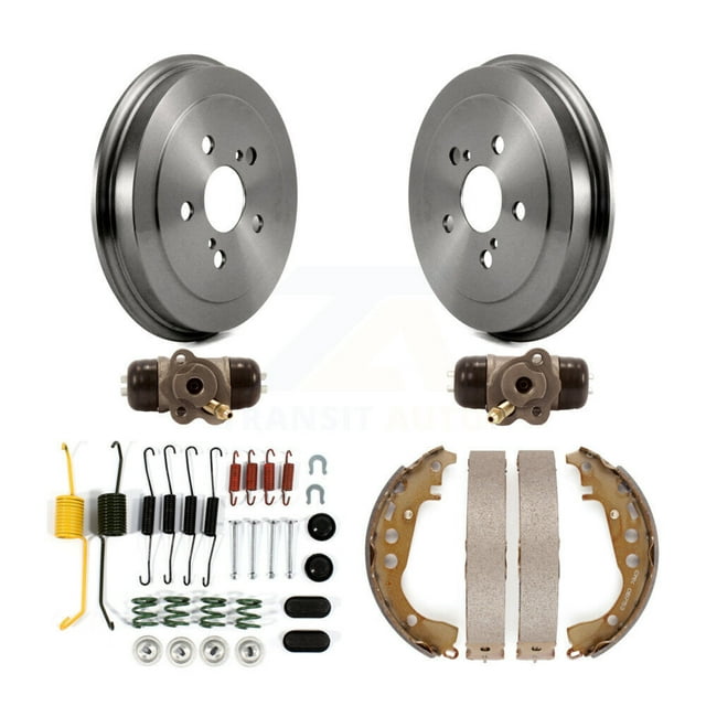 Transit Auto Rear Brake Drum Shoes Spring and Cylinders Kit (6Pc) for Car 2004-2007 Toyota Prius K8N-100629