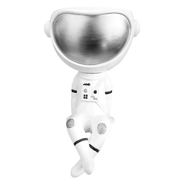 de Bonsai Florero Decoración para Plata volteada Gloria jarrón de astronauta