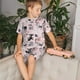 thumbnail image 4 of Fotbe Cat Pijama Estampada de 2 Piezas para Niños – Ropa de Dormir de Manga Corta Cómoda para Niños y Niñas, Camiseta y Shorts de Algodón-Medium, 4 of 6