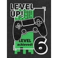 thumbnail image 2 of Gamer Birthday Shirt Level Up Video Game 6th Birthday Youth Kids T-Shirt X-Small Navy, 2 of 5