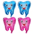 thumbnail image 4 of SHISUYAN Tooth-shaped Balloons 4pcs Tooth Stage Balloons Teeth Theme Balloons Student Graduation Party Decorations Tooth Clinic Decoration Balloons Tooth Party Supply, 4 of 8