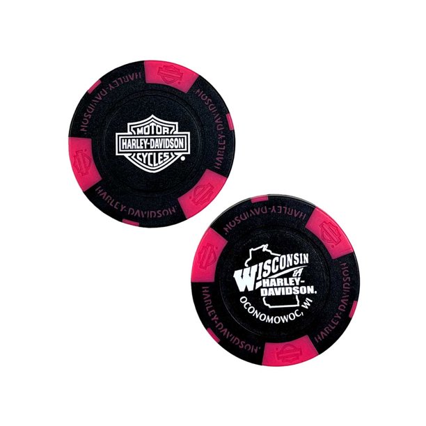 black and pink harley davidson