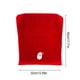 thumbnail image 3 of Toalla de mano navideña de algodón, suave, absorbente, sin pelusa, con bordado de Papá Noel, ideal como regalo navideño | Blanco, amarillo, verde y rojo | Uso multiusos para gimnasio, viajes, playa, 3 of 6