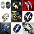 thumbnail image 4 of QQTDFG Men's Stainless Steel Titanium Fashion Party Jewelry Punk Rings Gift Size 7-13-#4-12, 4 of 6