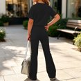 thumbnail image 6 of LvhaoGJOB Little Kids Girls T-Shirt and Shorts Outfit Set, Black - graphic print, custom print, 6 of 7