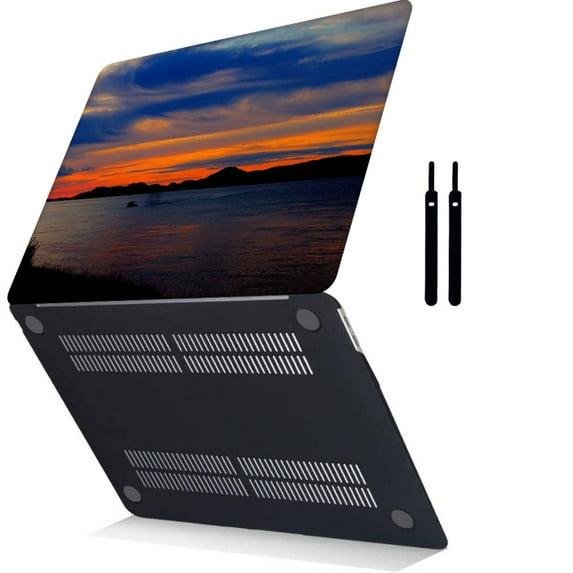 Hard Shell Case for Newest MacBook Pro 13"( , 2023 2022 2021 - 2016) Cable Tie Model A2338 M1&A2289&A2251&A2159&A1989&A1706&A1708 Red series 0253