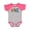 Baseball Heather and Hot Pink, variant on Inktastic First Birthday Football Theme Boys or Girls Baby Bodysuit