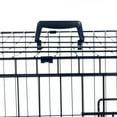 thumbnail image 3 of 36-inch Dog Crate - Double Door Pet Kennel with Divider Panel - Foldable Dog Cage with Carry Handle for Portability and Storage by PETMAKER (Black), 3 of 5