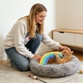 thumbnail image 6 of Rainbow Catnip Cat Toy, Plush Chew Toy With Creative Rainbow Shape, For Cats To Grind Teeth And Bite, Cat Supplies, Plush Cat Pillow For Kittens And Cats, 6 of 6