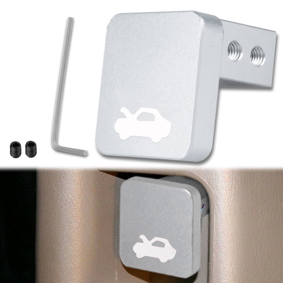 Xotic Tech Silver Billet Aluminum Hood Latch Release Pull Handle Cable Repair Kit Replacement For Honda Civic 1996-2011, Honda CR-V 1997-2006, Honda Element 2003-2011, Honda Ridgeline 2006-2014