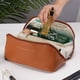 thumbnail image 4 of Bolsa de maquillaje, bolsa de maquillaje portátil de gran capacidad, bolsa de artículos de tocador de viaje, portátil, 4 of 6