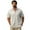 Blanc, variante sur XDZJLR Chemise Homme 2025 Nouveau Cardigan à Rayures Col à Revers Manches Courtes Mode Décontractée Respirante Confortable Chemises pour Hommes