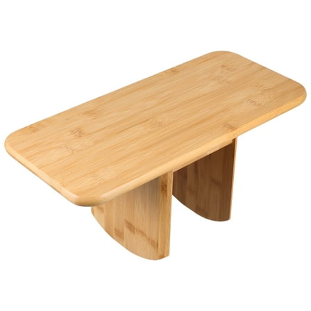 SOPOTUTU Light Brown Wooden Meditation Stool Portable for Yoga Prayer and Office Use