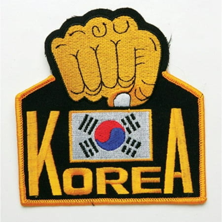 - Korea Taekwondo Martial Arts Fist Patch, 4.5