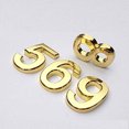 thumbnail image 4 of pitrice Mirror Like Golden 5cm Electroplated Plastic 0-9 Number Card KTV Hotel Room Door Number Signage, 4 of 9