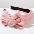 thumbnail image 3 of Women's Bow Headband - Cute Knotted Wide Solid Color Solid Color Solid Color Solid Color Hair Accessory, 3 of 5