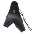 thumbnail image 1 of jinwen Cow Leather Glove Hunting Finger Tab Guard Protector Mitts black, 1 of 8