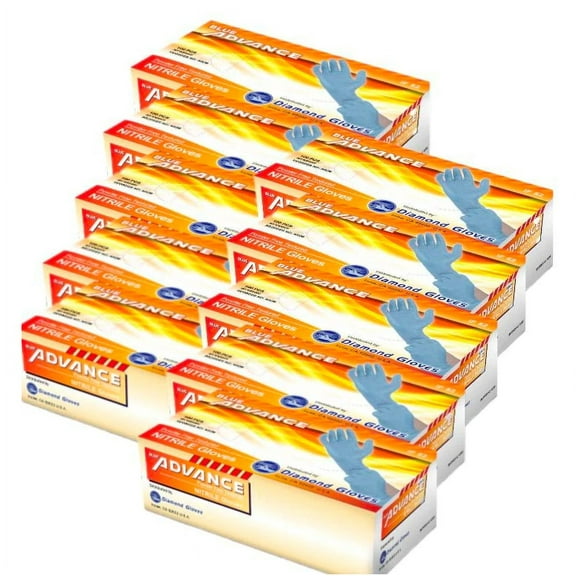 Large  - 5mil Blue Nitrile Gloves - Industrial Grade, Powder Free (1000 gloves)