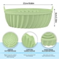 thumbnail image 2 of 2Pcs Air Fryer Silicone Pot avec Poignée Résistant à la Chaleur Réutilisable Air Fryer Silicone Pot Antiadhésif Air Fryer Silicone Panier, 2 of 7