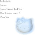 thumbnail image 5 of Japanese Kitty Freshie Silicone Mold 3.5 x 3.75 x 0.8 inches Cat with Bow Scented Aroma Beads Supplies Resin, Car Candles, Soap Oven Safe Bake Heat Resistant to 400 F, 5 of 6