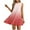 Watermelon Red#2, variant on Tnhcen Women's Casual Sleeveless Ombre Printed Summer Dress, Side Ruffles Round Neck Stretchy Fabric, Plus Size S-2XL Lightweight Casual Day Dress